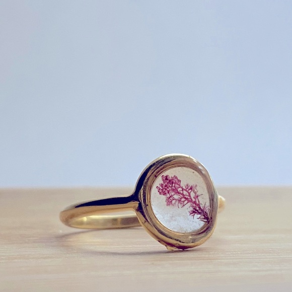 REAL SEAWEED RING - 18k Gold or Sterling Silver